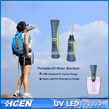 bacteria killing light ultraviolet water sterilizer portable uv water purifier